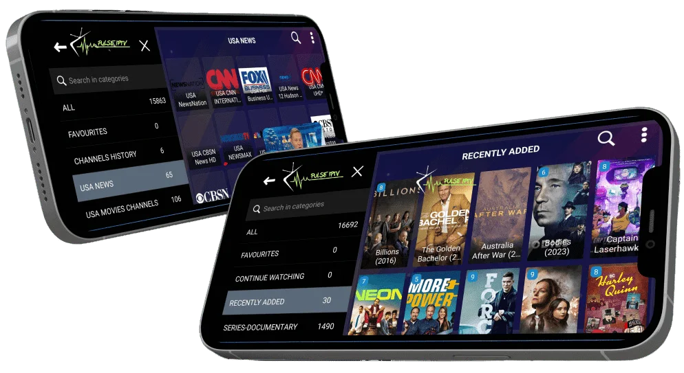 Tarkamo IPTV App Oberflaeche